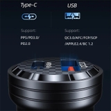 Tẩu Sạc 45W USAMS CC175 C35 1C+1A