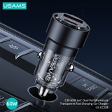 Tẩu sạc 60W USAMS CC208 C39 1C+1U