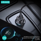 Tẩu sạc 60W USAMS CC208 C39 1C+1U