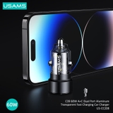 Tẩu sạc 60W USAMS CC208 C39 1C+1U