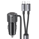 Tẩu sạc ô tô kèm cáp  2in1 USAMS CC287 66W
