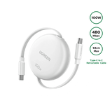 Cáp sạc dây rút USB-C to USB-C Ugreen L531 PD 100W