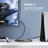 Cáp HDMI 2.1 UGREEN HD140 Hỗ trợ phân giải 8K/60Hz – Truyền tải tín hiệu ổn định, Vỏ bện chống rối, độ bền cao