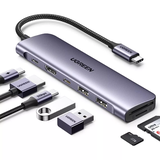 Hub chuyển đổi 7-in-1 Ugreen CM195 15214 HDMI 4K | USB 3.0 | PD