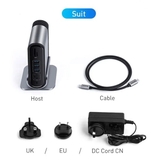 Hub chuyển Baseus Working Station 17 in 1 LV698 (CAHUB-DG0G)