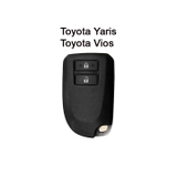 Bao da chìa khoá ô tô Toyota Vios, Yaris - 2 nút - Dòng da bê Epsom