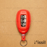 Bao da chìa khoá ô tô Hyundai Accent, Santafe, Kona - 3 nút - Dòng da Epsom