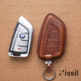 Bao da chìa khóa ô tô BMW - F - Dòng da Vachetta