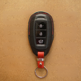 Bao da chìa khóa ô tô Hyundai Accent, Santafe, Kona - 3 nút - Dòng da Vachetta mix