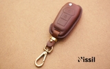 Bao da chìa khóa ô tô Ford Ranger XLS - K2 - 2 nút - Dòng da Vachetta
