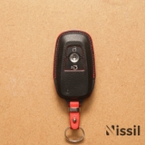 Bao da chìa khoá ô tô Ford Everest, Ranger, XLS, Eco Sport - Dây da - Dòng da bê Epsom mix màu