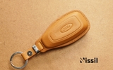 Bao da chìa khoá ô tô Ford Focus, EcoSport - Dòng da bê Epsom