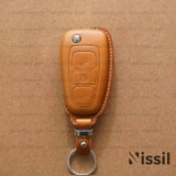 Bao da chìa khóa ô tô Ford - K1 - 2 nút - Dòng da Vachetta