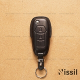 Bao da chìa khóa ô tô Ford - K2 - 2 nút - Cover - Dòng da Vachetta