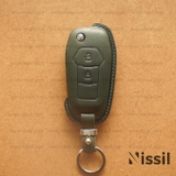 Bao da chìa khóa ô tô Ford Ranger XLS - K2 - 2 nút - Dòng da Vachetta