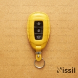 Bao da chìa khoá ô tô Hyundai Accent, Santafe, Kona - 3 nút - Dòng da Epsom