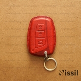 Bao da chìa khóa ô tô Hyundai Santafe 2017 - Dòng da Vachetta