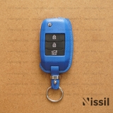 Bao da chìa khoá ô tô KIA chìa khoá cơ - K - 3 nút - Dòng da bê Epsom