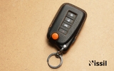 Bao da chìa khoá ô tô Lexus RX - Cúc bấm Snap - Dòng da bê Epsom mix màu