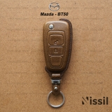Bao da chìa khóa ô tô Mazda BT50 - K - Dòng da Vachetta