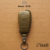 Bao da chìa khóa ô tô Mazda BT50 - K - Dòng da Vachetta