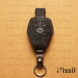 Bao da chìa khóa ô tô Mercedes Benz - W204 - Chìa cơ - Dòng Da cá sấu