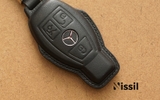 Bao da chìa khóa ô tô Mercedes Benz - W204 - Dây da - Dòng Vachetta