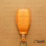 Bao da chìa khóa ô tô Mercedes Benz - W205 - Dòng da Vachetta