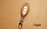 Bao da chìa khoá ô tô Nissan - Dòng da bê Epsom