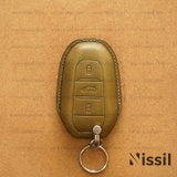 Bao da chìa khóa ô tô Peugeot - Dòng da Vachetta