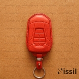 Bao da chìa khoá ô tô Isuzu - 3 nút - Dòng da bò Vachetta