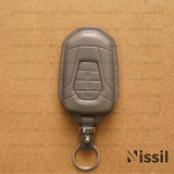 Bao da chìa khoá ô tô Isuzu - 3 nút - Dòng da bò Vachetta