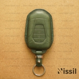 Bao da chìa khoá ô tô Isuzu - 3 nút - Dòng da bò Vachetta