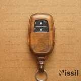 Bao da chìa khóa ô tô  Toyota - M1 - 2 nút - Dòng da Vachetta