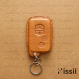Bao da chìa khóa ô tô Toyota Altis 2011 - 4 nút - Dòng da Vachetta