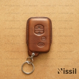 Bao da chìa khóa ô tô Toyota Altis 2011 - 4 nút - Dòng da Vachetta