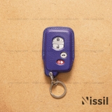 Bao da chìa khoá ô tô Toyota Altis, Camry 2011 - 4 nút - Dòng da bê Epsom