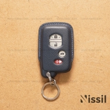 Bao da chìa khoá ô tô Toyota Altis, Camry 2011 - 4 nút - Dòng da bê Epsom