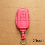 Bao da chìa khóa ô tô Toyota Camry - M2 - 4 nút - Dòng da Vachetta