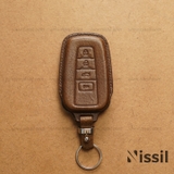 Bao da chìa khóa ô tô Toyota Camry - M2 - 4 nút - Dòng da Vachetta