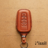 Bao da chìa khóa ô tô Toyota Camry - M2 - 4 nút - Dòng da Vachetta
