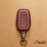 Bao da chìa khóa ô tô Toyota Camry - M2 - 4 nút - Dòng da Vachetta