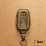 Bao da chìa khóa ô tô Toyota Camry - M2 - 4 nút - Dòng da Vachetta