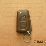 Bao da chìa khóa ô tô Toyota - K - Dòng da Vachetta