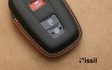 Bao da chìa khoá ô tô Toyota Cross  - 3 nút - Dòng da bê Epsom mix màu