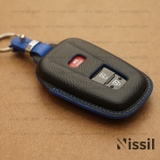 Bao da chìa khoá ô tô Toyota Cross  - 3 nút - Dòng da bê Epsom mix màu