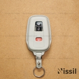 Bao da chìa khoá ô tô Toyota Cross - 3 nút - Dòng da bê Epsom