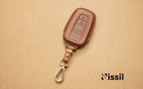 Bao da chìa khóa ô tô Toyota Cross, Altis - 3 nút - Dòng da Vachetta