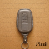 Bao da chìa khóa ô tô Toyota Land Cruiser Prado - M2 - 3 nút - Dòng da Vachetta