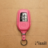 Bao da chìa khoá ô tô Toyota Land Cruiser, Prado, Fortuner - M1 - 3 nút - Dòng da Epsom